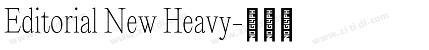 Editorial New Heavy字体转换